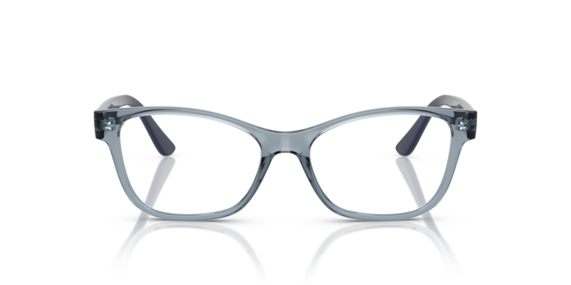 VOGUE PLASTIC TRANSPARENT LIGHT BLUE SQUARE FULL FRAME