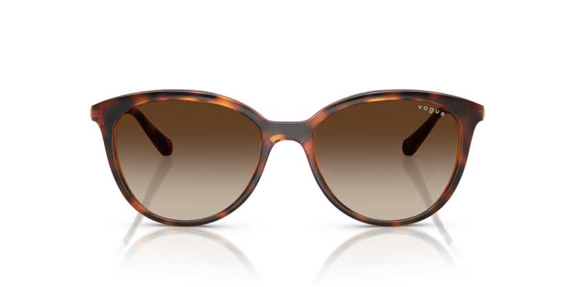 VOGUE PLASTIC DARK HAVANA ROUND FULL SUNGLASS