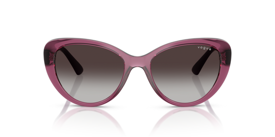 VOGUE PLASTIC TRANSPARENT PURPLE BUTTERFLY FULL SUNGLASS