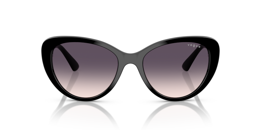 VOGUE PLASTIC BLACK BUTTERFLY FULL SUNGLASS