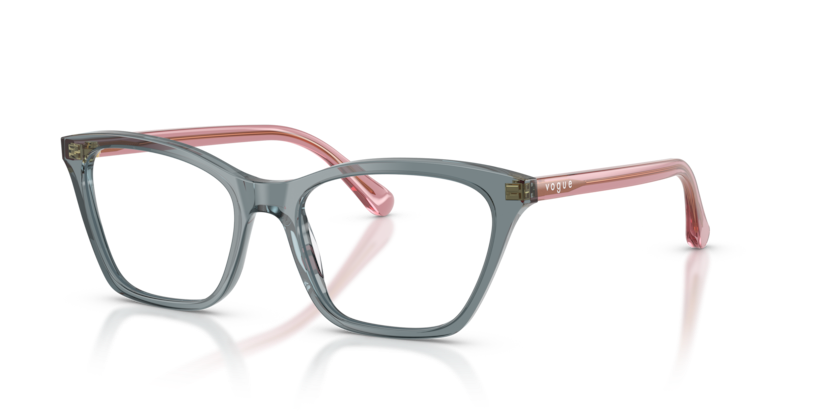 VOGUE PLASTIC BUTTERFLY TRANSPARENT GREEN FULL FRAME