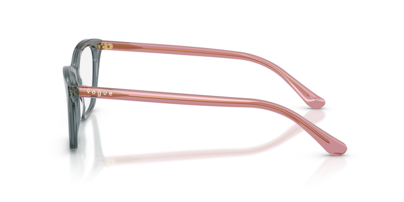 VOGUE PLASTIC BUTTERFLY TRANSPARENT GREEN FULL FRAME