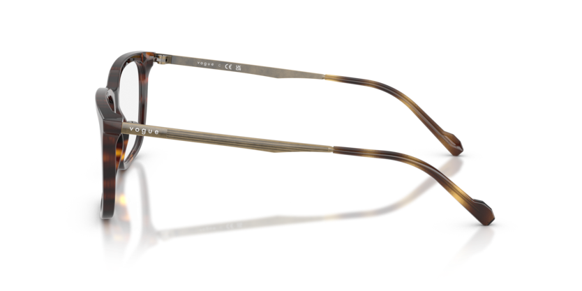 VOGUE PLASTIC SQUARE DARK HAVANA FULL FRAME