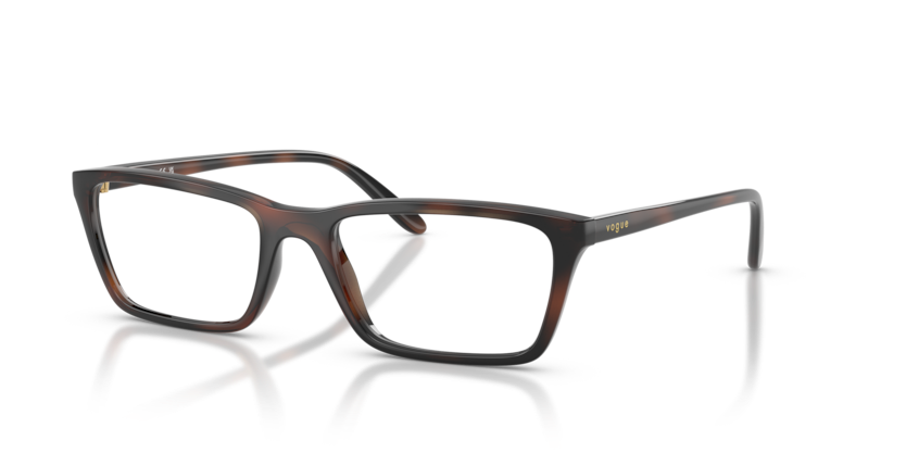 VOGUE PLASTIC BROWN HAVANA SQUARE FULL FRAME