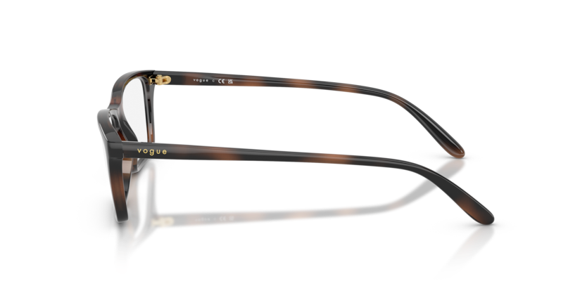 VOGUE PLASTIC BROWN HAVANA SQUARE FULL FRAME