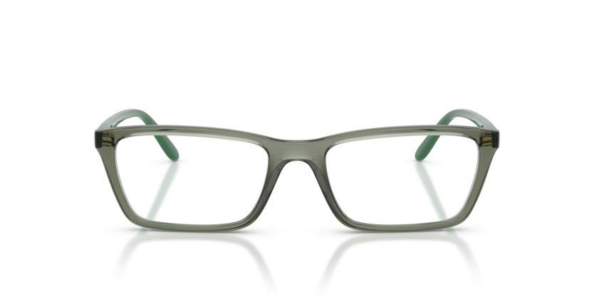 VOGUE PLASTIC SQUARE TRANSPARENT GREEN FULL FRAME