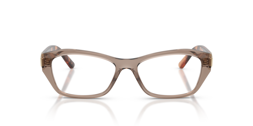 VOGUE PLASTIC IRREGULAR TRANSPARENT BROWN FULL FRAME