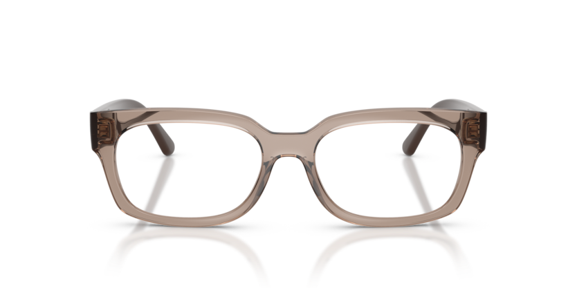 VOGUE PLASTIC TRANSPARENT BROWN SQUARE FULL FRAME