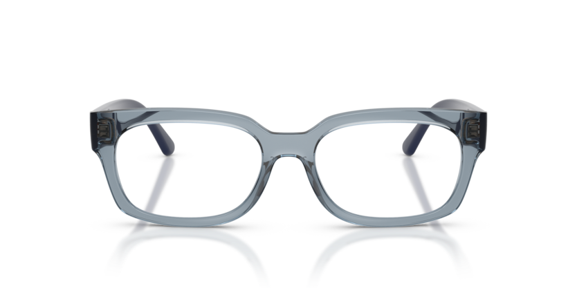 VOGUE PLASTIC TRANSPARENT BLUE SQUARE FULL FRAME