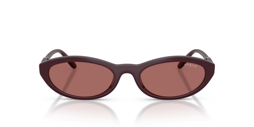 VOGUE PLASTIC  BORDEAUX OVAL FULL SUNGLASS