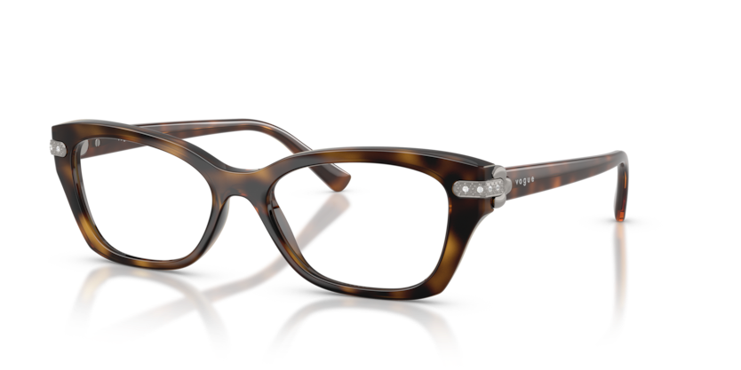 VOGUE PLASTIC DARK HAVANA CATEYE FULL FRAME