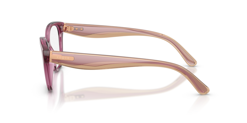 VOGUE PLASTIC TRANSPARENT PURPLE CATEYE FULL FRAME