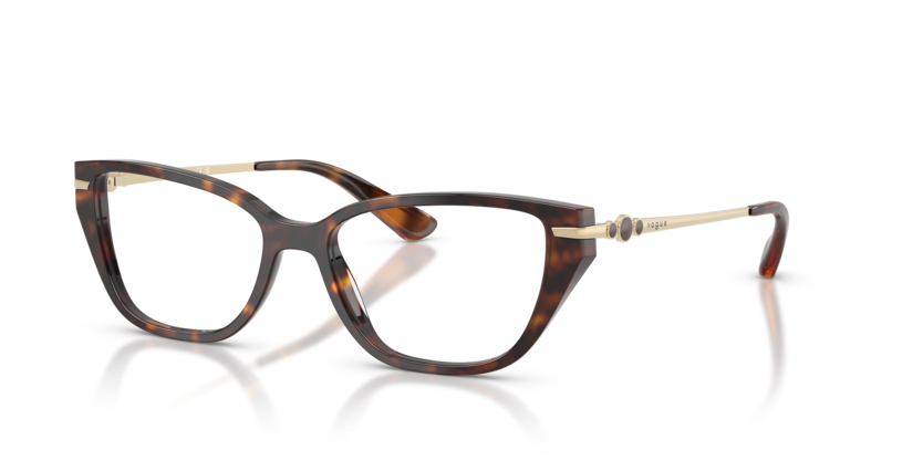 VOGUE PLASTIC DARK HAVANA CATEYE FULL FRAME