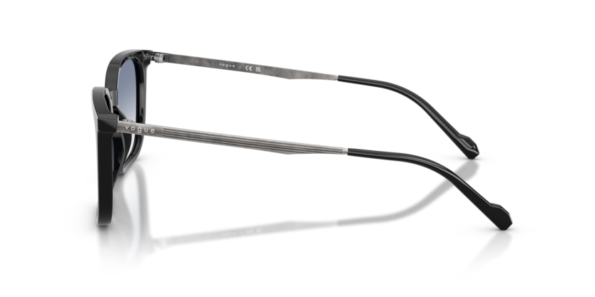 VOGUE PLASTIC BLACK SQUARE FULL SUNGLASS
