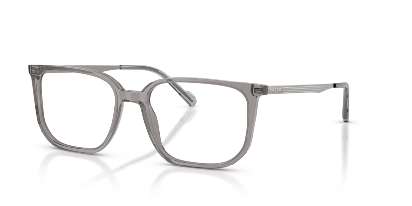 VOGUE PLASTIC TRANSPARENT GREY IRREGULAR FULL FRAME