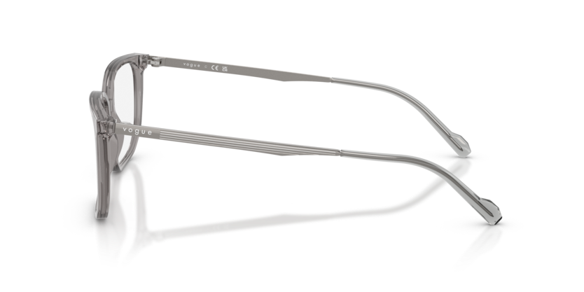 VOGUE PLASTIC TRANSPARENT GREY IRREGULAR FULL FRAME