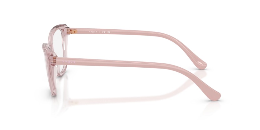 VOGUE PLASTIC TRANSPARENT PINK CATEYE FULL FRAME