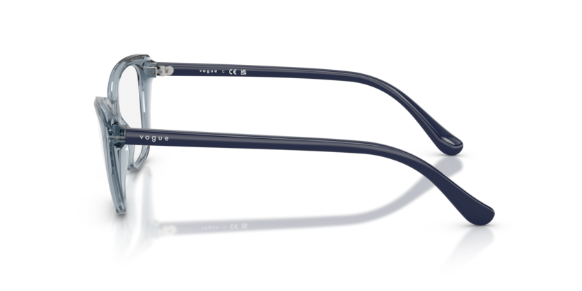 VOGUE PLASTIC TRANSPARENT BLUE CATEYE FULL FRAME