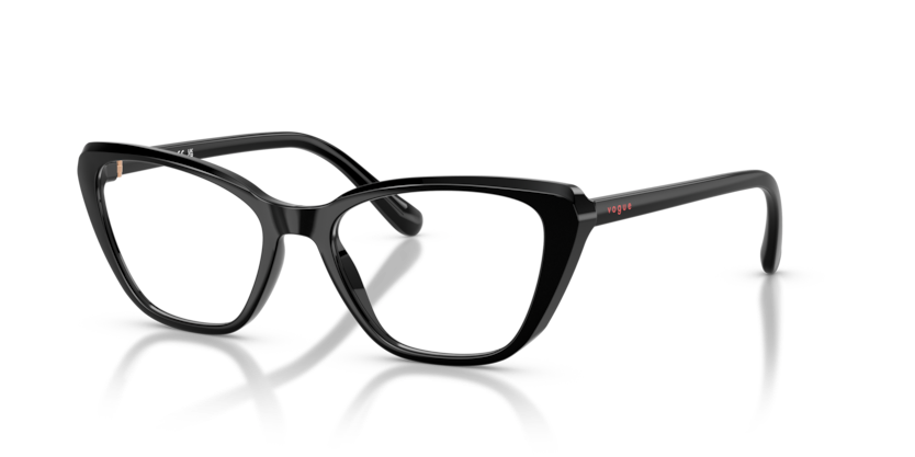 VOGUE PLASTIC BLACK CATEYE FULL FRAME