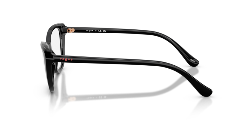 VOGUE PLASTIC BLACK CATEYE FULL FRAME