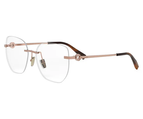 BVLGARI METAL BUTTERFLY GOLD RIMLESS FRAME