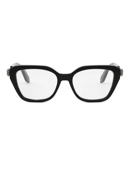 BVLGARI PLASTIC BLACK CATEYE FULL FRAME