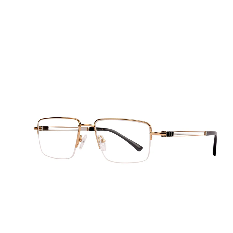 ROSVIN BUGS METAL GOLDEN SQUARE SEMI RIM FRAME