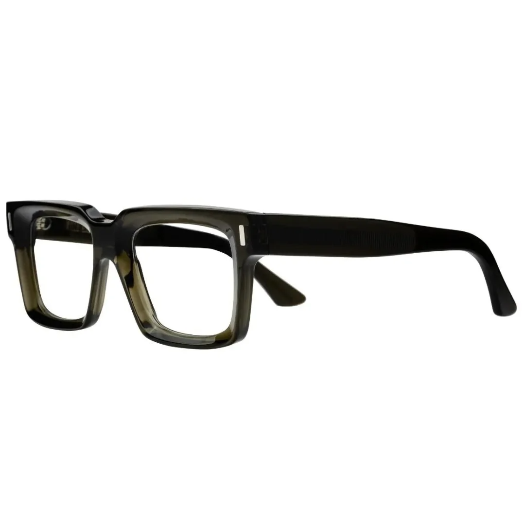 CUTTLER & GROSS PLASTIC OLIVE GREEN SQUARE FULL FRAME