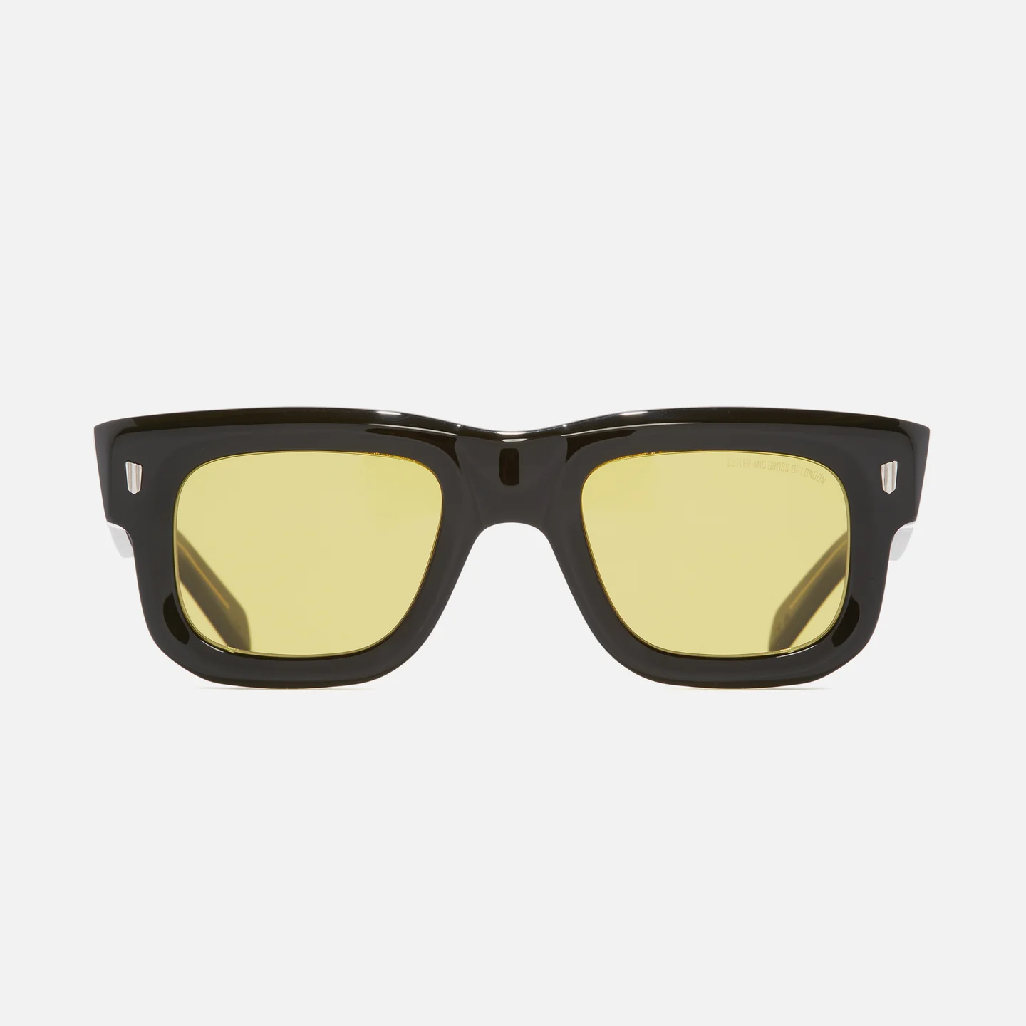 CUTTLER & GROSS PLASTIC BLACK SQUARE FULL SUNGLASS