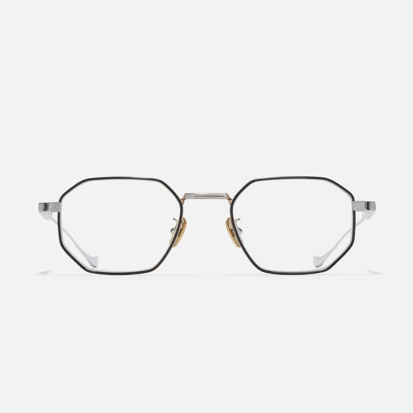 CUTTLER & GROSS TITANIUM BLACK SILVER HEXAGON FULL FRAME