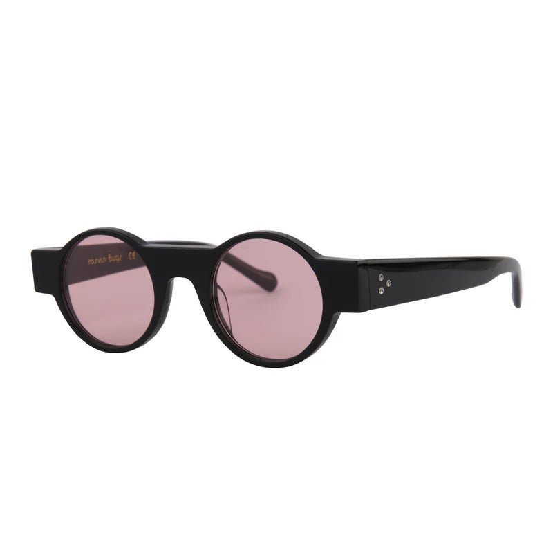ROSVIN BUGS PLASTIC ROUND BLACK FULL SUNGLASS