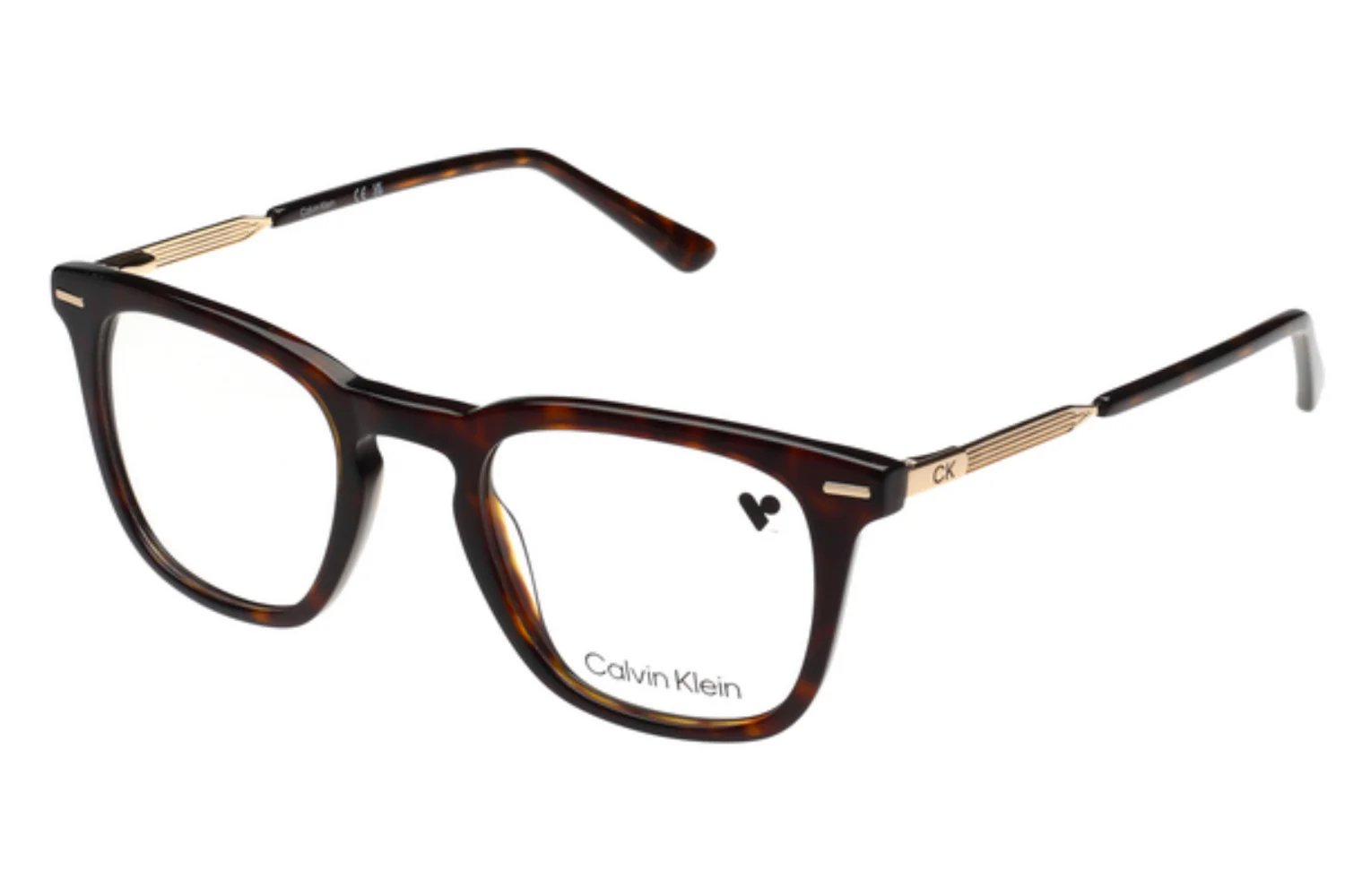 CALVIN KLEIN PLASTIC HAVANA SQUARE FULL FRAME