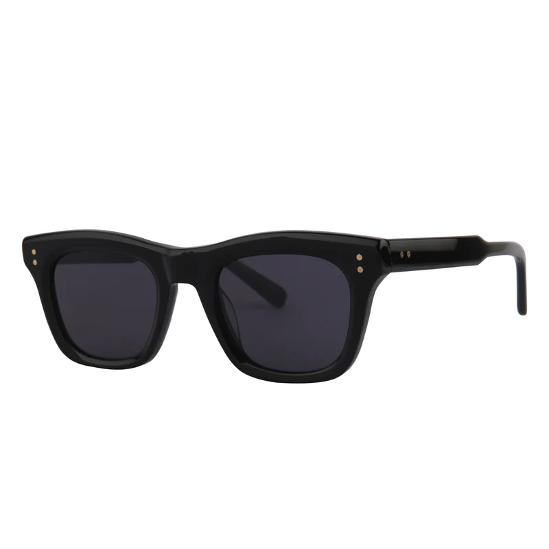 ROSVIN BUGS PLASTIC BLACK GREY SQUARE FULL SUNGLASS