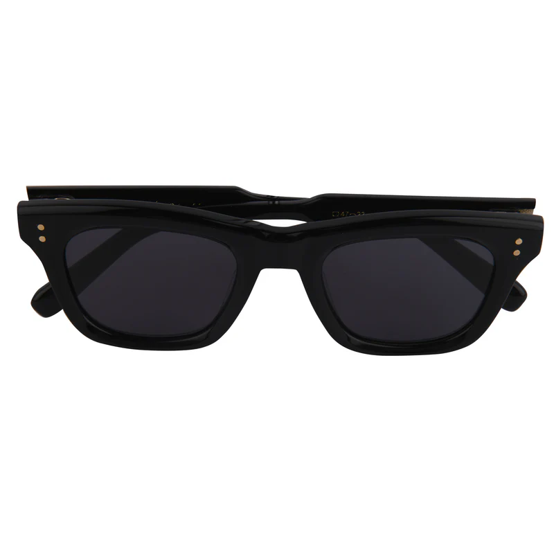 ROSVIN BUGS PLASTIC BLACK GREY SQUARE FULL SUNGLASS