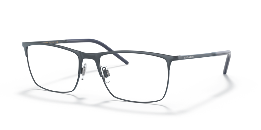 DOLCE & GABBANA METAL MATTE BLUE SEMI RIM FRAME