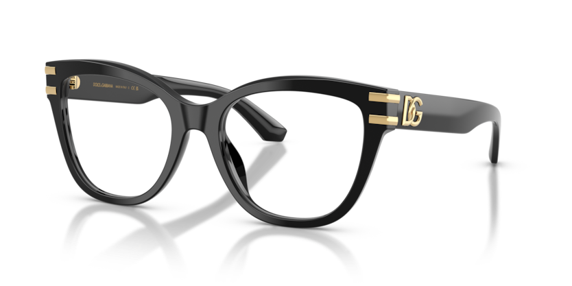 DOLCE & GABBANA PLASTIC BUTTERFLY BLACK FULL FRAME