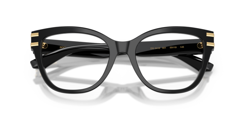 DOLCE & GABBANA PLASTIC BUTTERFLY BLACK FULL FRAME