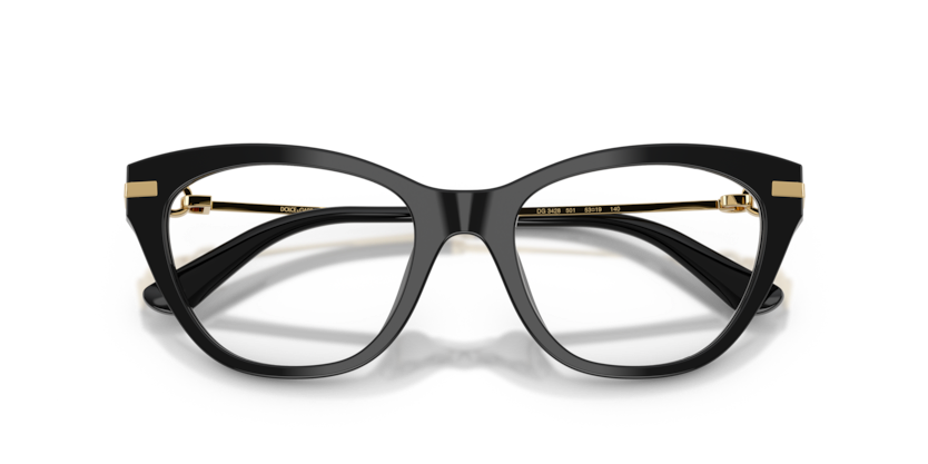 DOLCE & GABBANA PLASTIC BLACK BUTTERFLY FULL FRAME