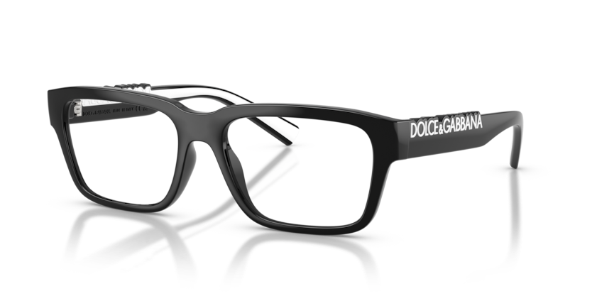 DOLCE & GABBANA BLACK PLASTIC SQUARE FULL FRAME