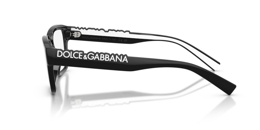 DOLCE & GABBANA BLACK PLASTIC SQUARE FULL FRAME