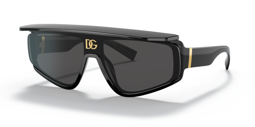 DOLCE & GABBANA PLASTIC PIOLET BLACK FULL SUNGLASS