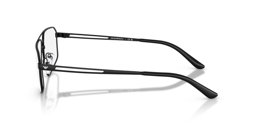 EMPORIO ARMANI METAL MATTE BLACK IRREGULAR FULL FRAME