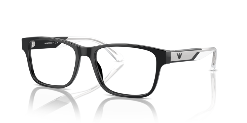 EMPORIO ARMANI PLASTIC RECTANGLE FULL FRAME