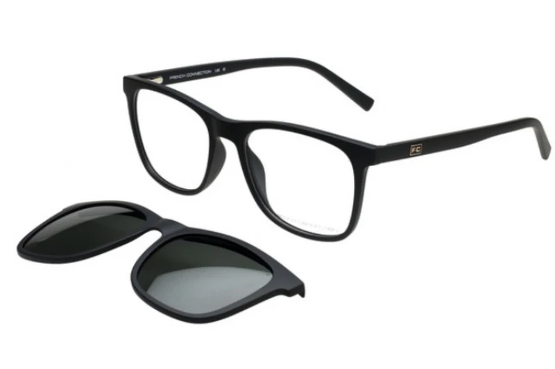 SCOTT PLASTIC BLACK SQUARE CLIP ON FULL FRAME