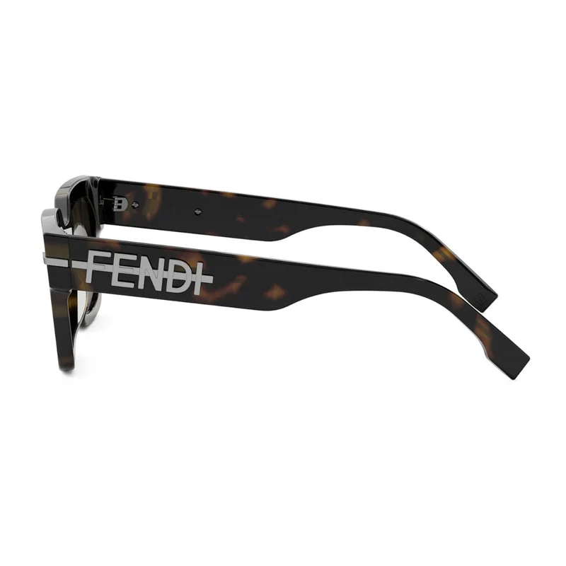 FENDI PLASTIC HAVANA SQUARE FULL SUNGLASS