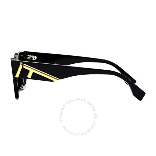 FENDI PLASTIC BLACK SQUARE FULL SUNGLASS
