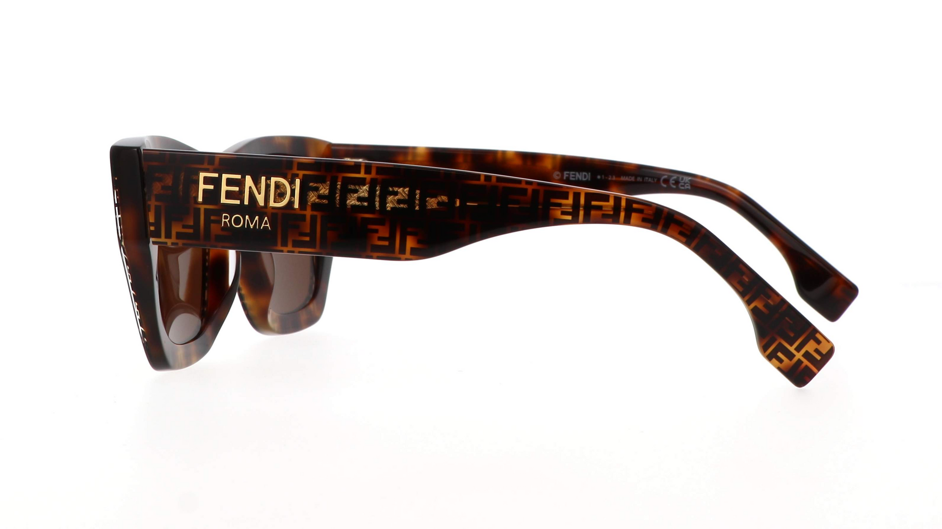FENDI PLASTIC CATEYE BROWN FULL SUNGLASS