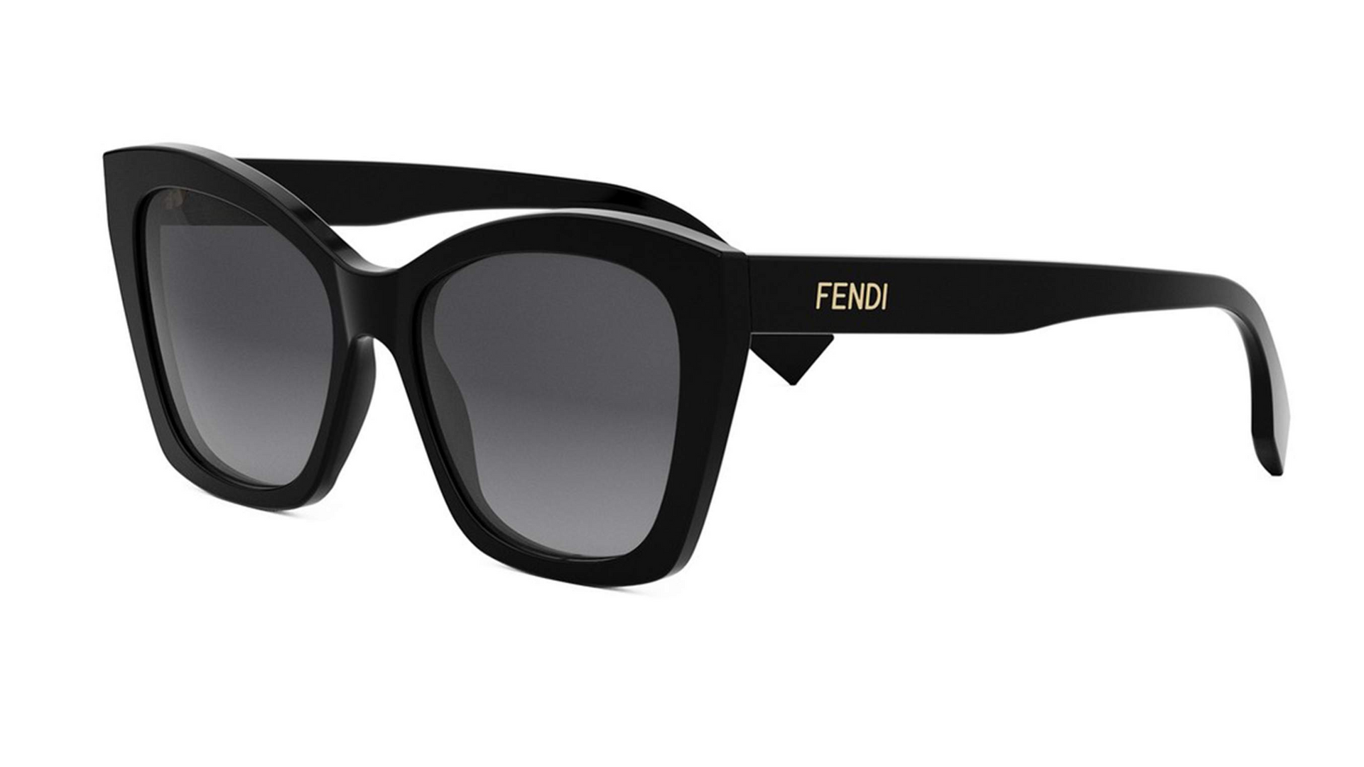 FENDI PLASTIC BLACK CATEYE FULL SUNGLASS