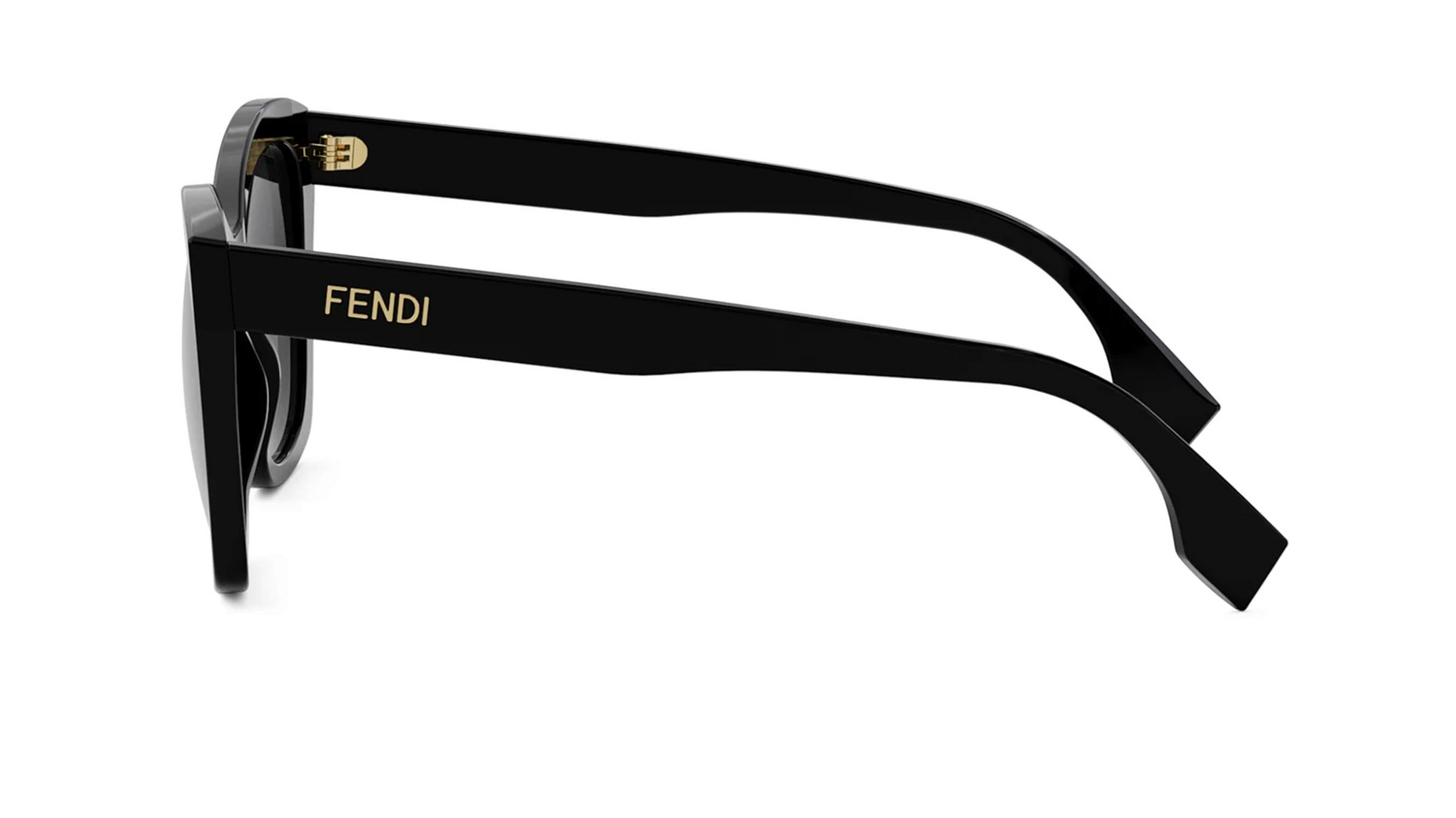 FENDI PLASTIC BLACK CATEYE FULL SUNGLASS