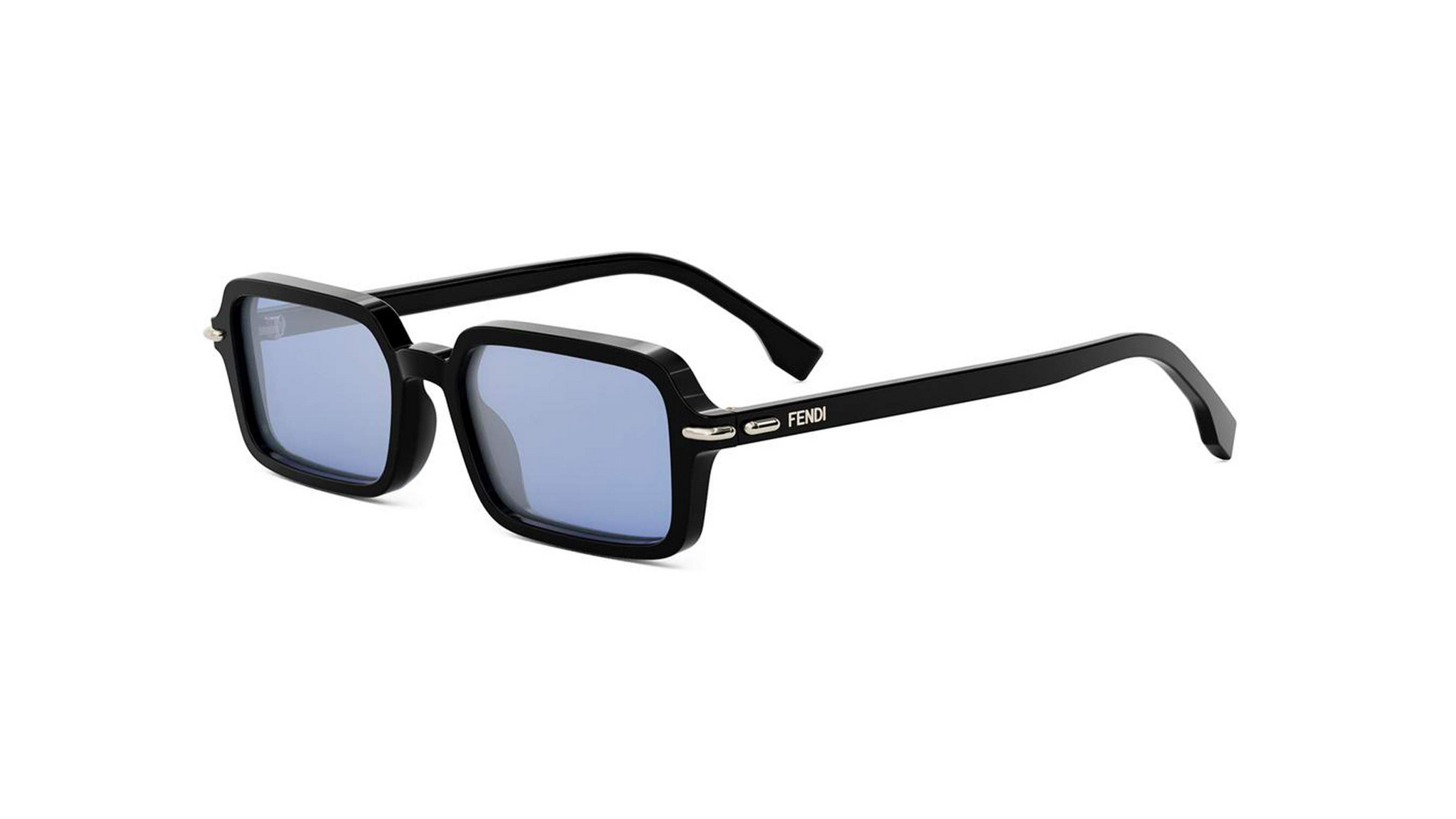 FENDI PLASTIC BLACK RECTANGLE FULL SUNGLASS
